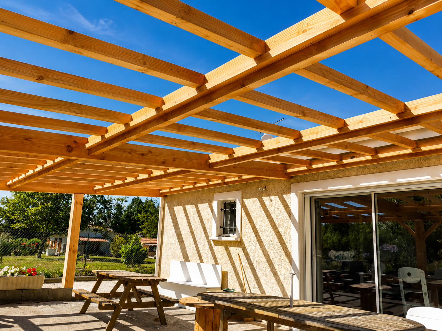 Pergola bois sur mesure Albi Tarn — SNBD Vieu