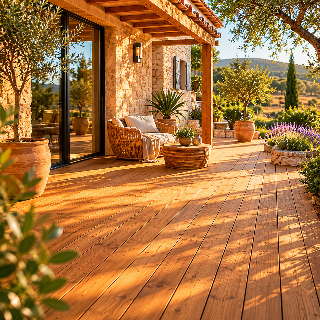 Lames de terrasse bois — aménagement extérieur bois Tarn SNBD Vieu