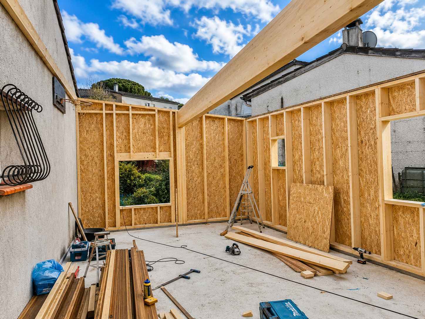 Ossature bois pour construction maison bois Tarn — SNBD Vieu