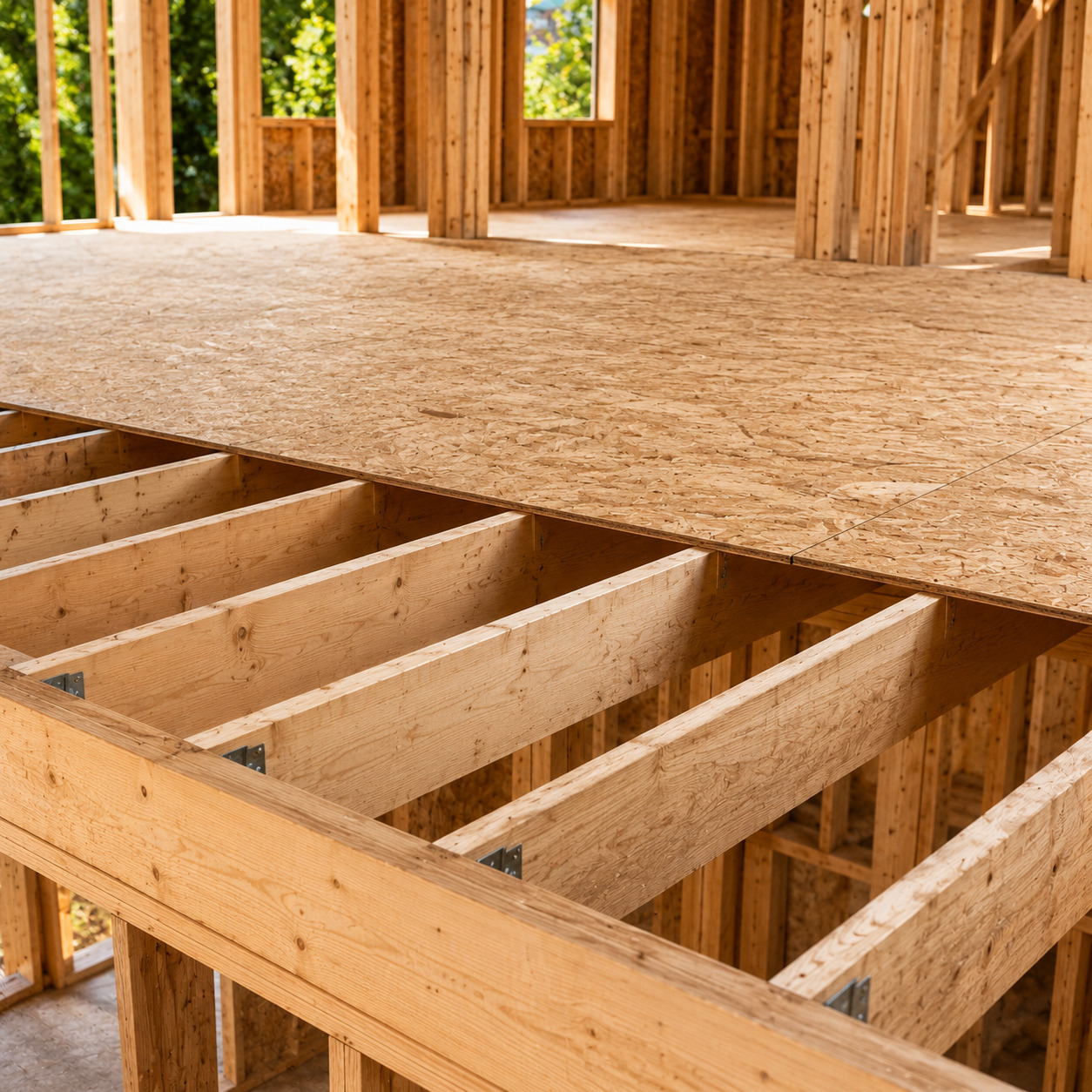 Planchers techniques bois et solives pour maison ossature — SNBD Vieu Tarn