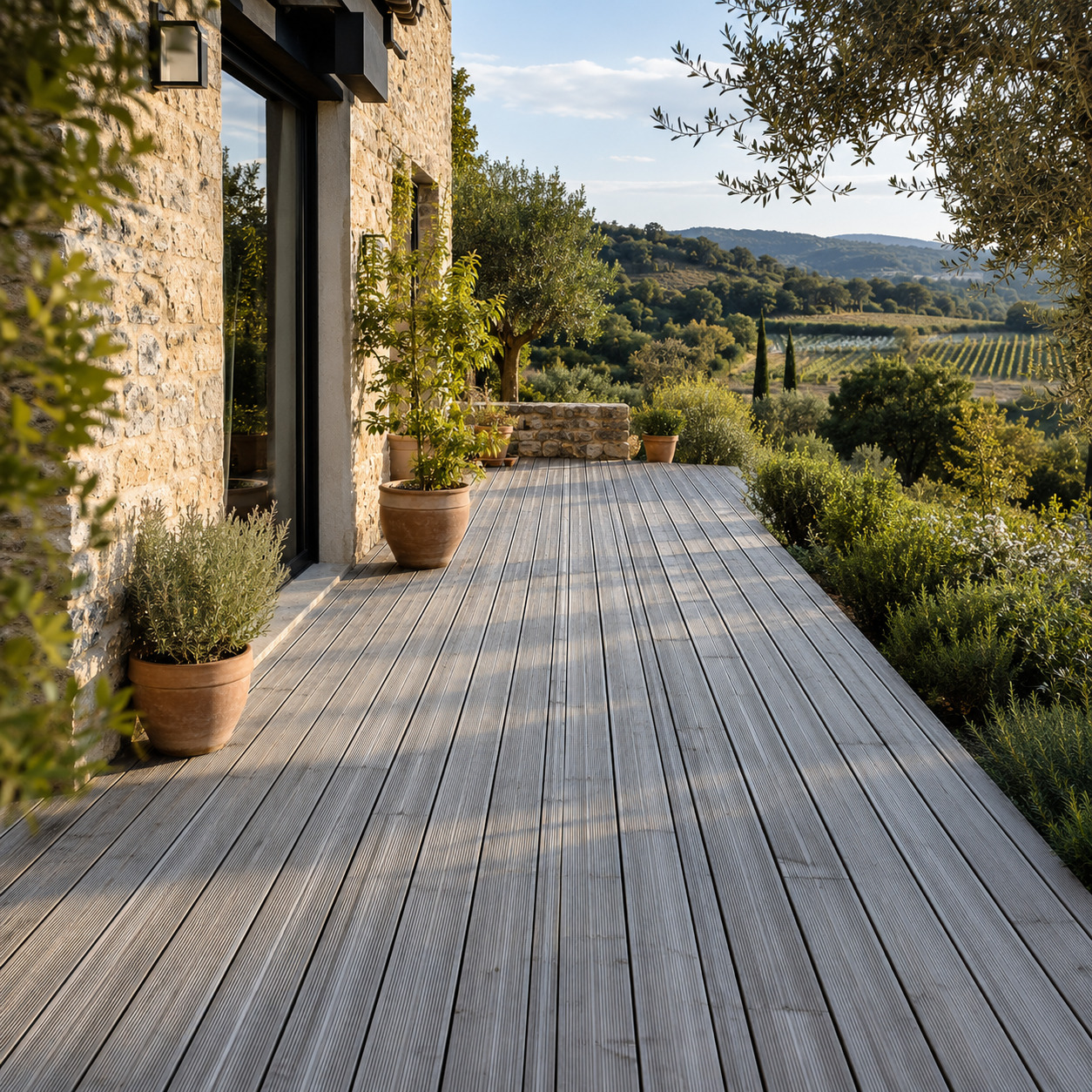 Lames de terrasse Douglas naturel classe 3 certifié BTMC — SNBD Vieu Tarn